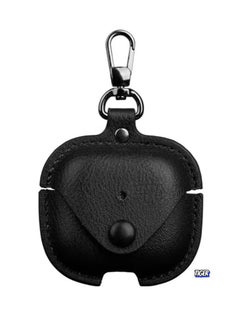 PU Leather Case Compatible with AirPods 4 2024 – Anti-Scratch Protective Cover with Keyring for AirPods 4, Premium Leather Case for AirPods 4 2024