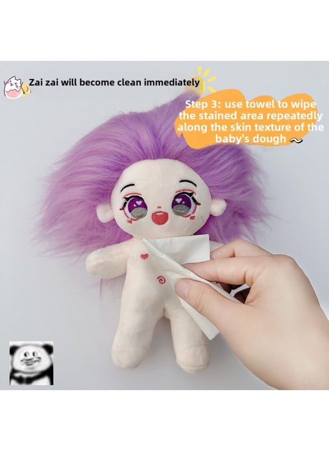 Generic - Cotton Doll Cleaner Blush Doll Coat Cleaning Solution Foam Spray Plush Toy Cloth Dry Cleaning Hair Care Solution-Color:Cotton Doll Three-color Blush + Free Brush - Image 1