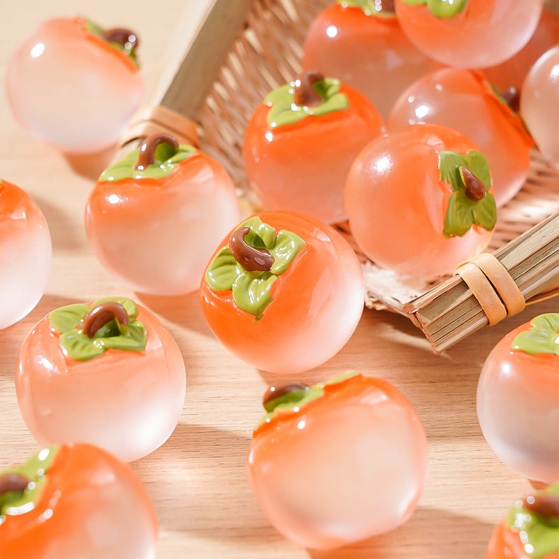 Creative Glow Persimmon Mini DIY Ornament Accessory for Car Desktop - Image 3