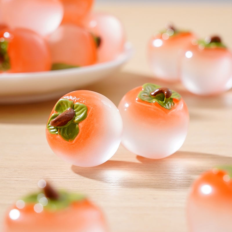 Creative Glow Persimmon Mini DIY Ornament Accessory for Car Desktop - Image 4