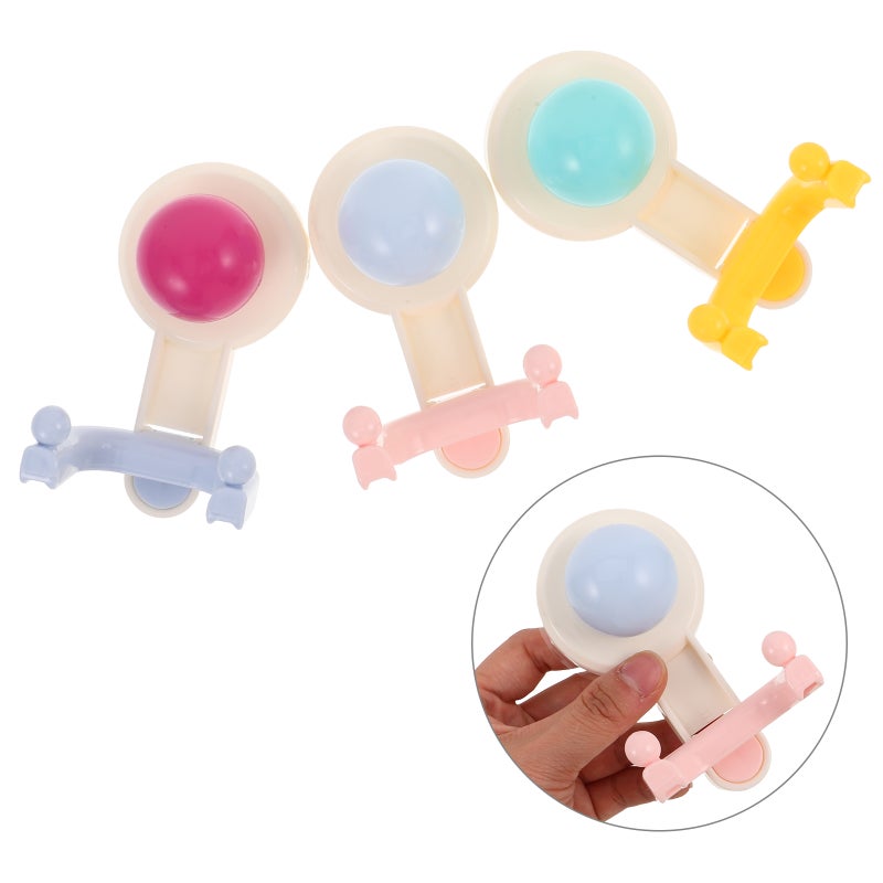 3pcs Cup Hooks - No Drill Wall Coat Rack Heavy Duty Hanging Hooks for Towels Robes Kitchen Utensils Bathroom Glass Tile and Smooth - Image 1