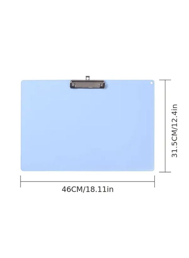 Wathet Blue A3 Vertical File Holder Dual Purpose Organizer with Sturdy Base - Image 2