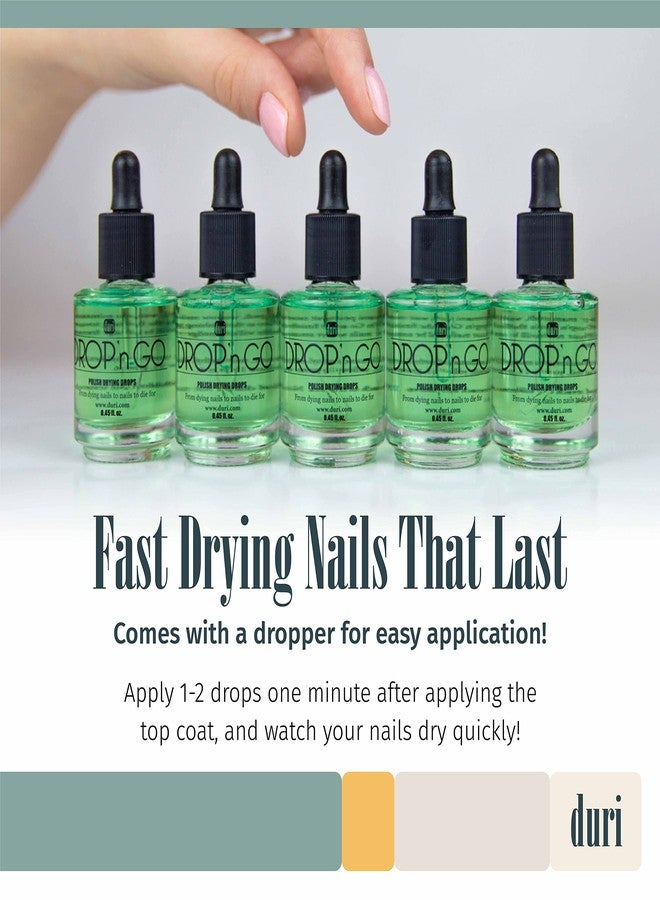 Duri Drop'n Go Quick Dry Nail Drops Combo - Fast Drying Drops for Long Lasting Nail Polish - 4 Oz Refill and 0.45 Fl Oz Bottle Included - Image 4
