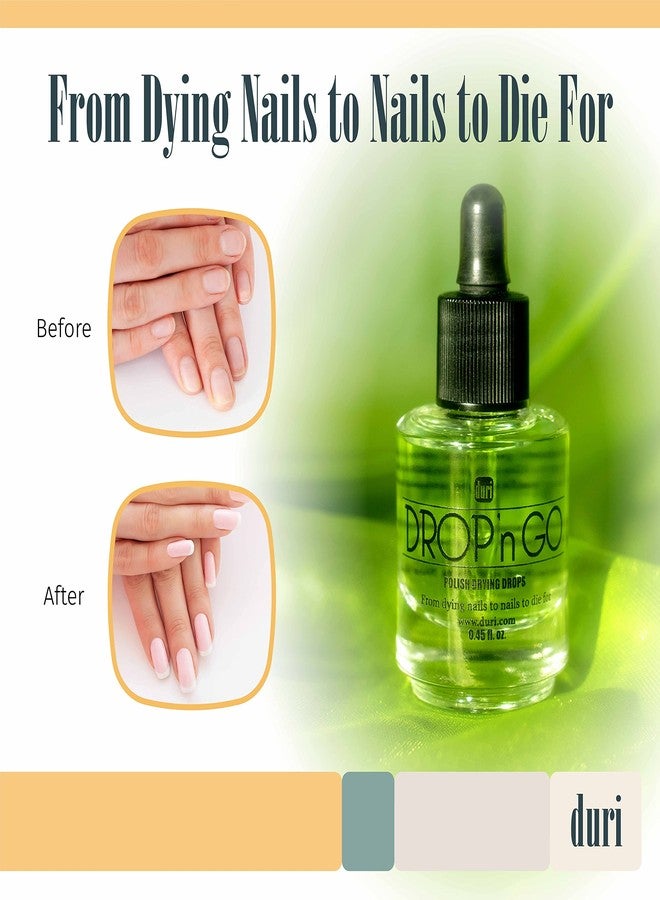 Duri Drop'n Go Quick Dry Nail Drops Combo - Fast Drying Drops for Long Lasting Nail Polish - 4 Oz Refill and 0.45 Fl Oz Bottle Included - Image 5