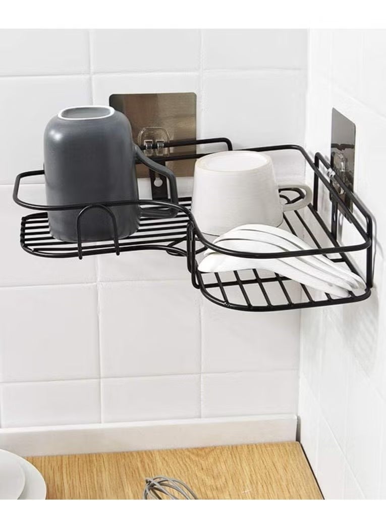 رف تخزين معدني للحمام أو زاوية المطبخ - Image 4