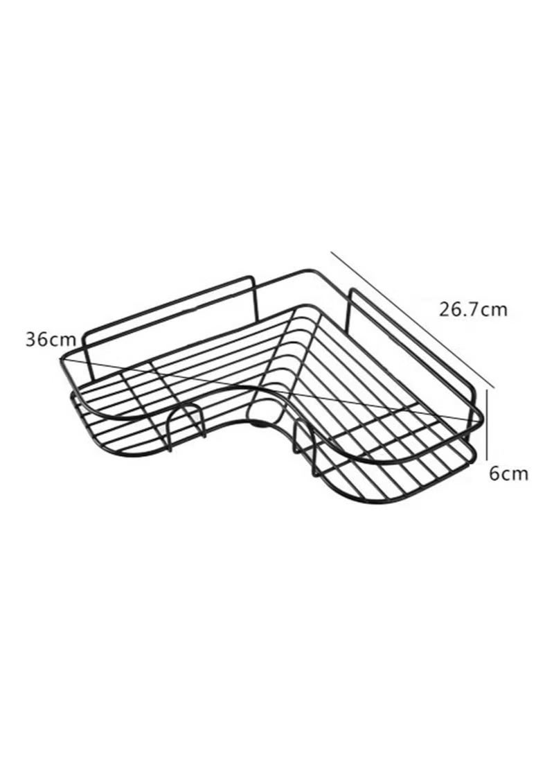 رف تخزين معدني للحمام أو زاوية المطبخ - Image 5