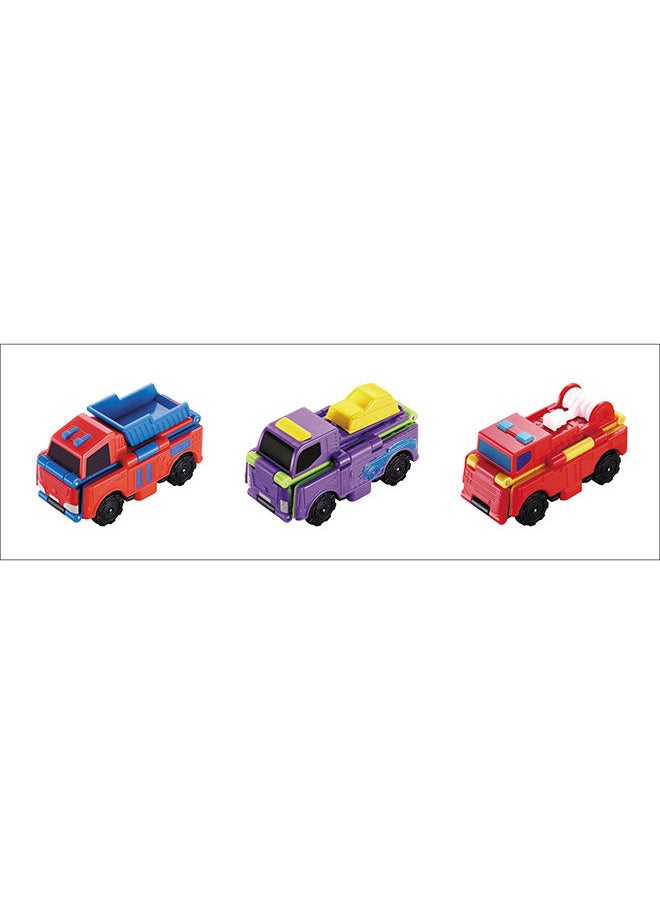 TRANSRACERS Transracers 3Pcs Blister Card Pack Of Construction Vehicle  - Image 2