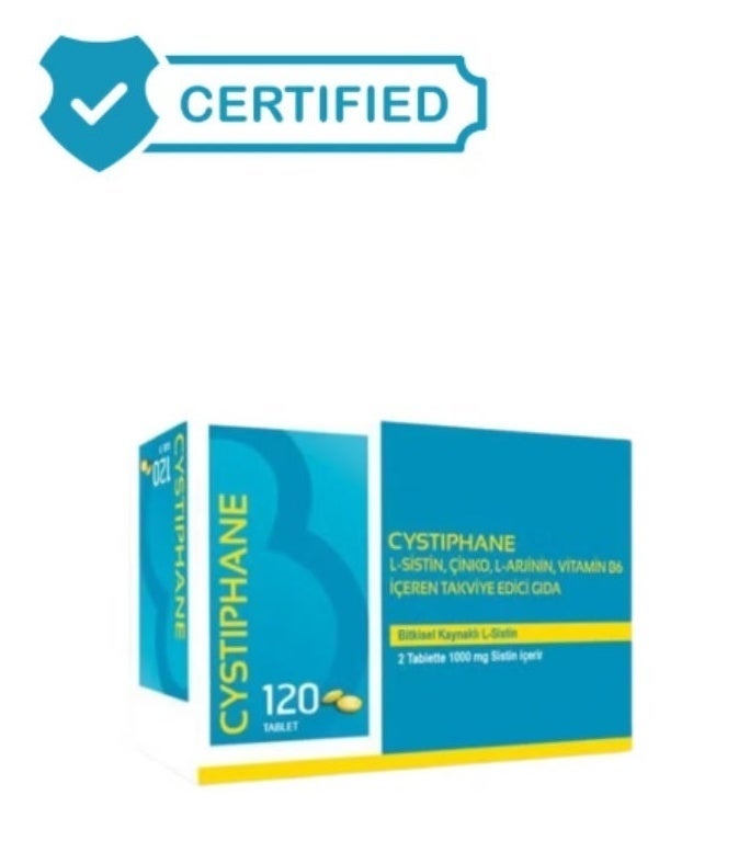 Biorga Cystiphane Hair & Nail Supplement: L-Cystine, Zinc, B6 Tablets, 120 Count - Image 2
