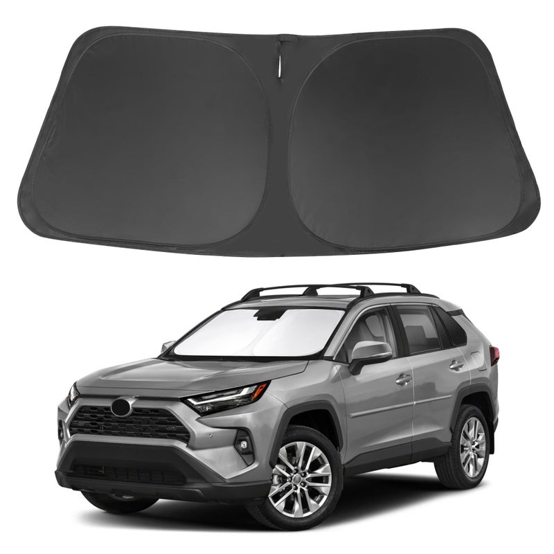 Windshield Sun Shade Front Window Sunshade Fit for Toyota RAV4 RAV4 20192024 2025 Accessories Auto Interior Sun Visor Heat Protection