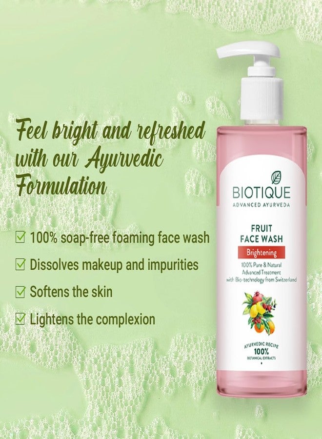 Biotique Fruit Brightening Face Wash| Ayurvedic and Organically Pure| Advanced Swiss Technology |100% Botanical Extracts| Suitable for All Skin Types | 250ml - Image 5