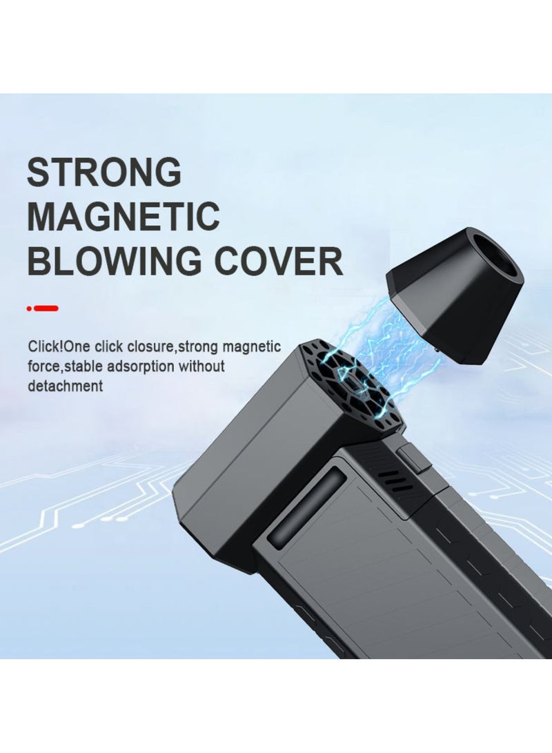 Booster Electric Air Blower Gun & Small Hand Fan with Turbo Blades, Super Power AirDuster, Portable Turbo Violent Mini Jet Fan - Image 2