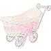 STOBOK Mini Wicker Stroller Decoration Rattan Doll Carriage Woven Candy Basket Centerpiece Decor for Baby Shower Party Favors Pink - Image 3