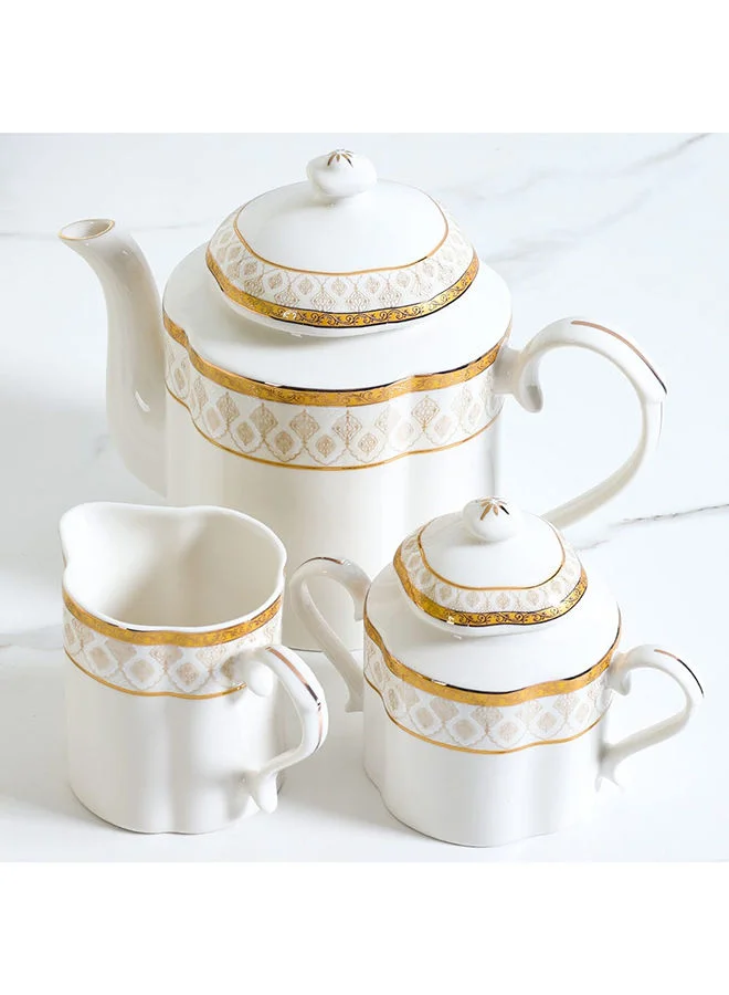 DANUBE HOME 49-Piece Caroline Dinnerware Set