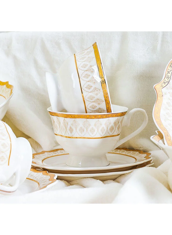 DANUBE HOME 49-Piece Caroline Dinnerware Set