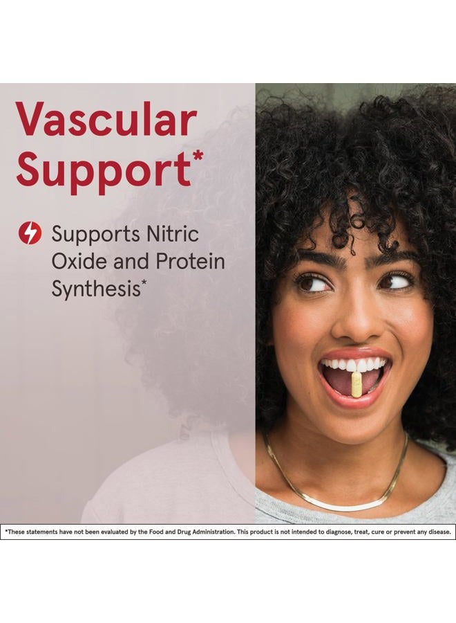 jarrow formulas أرجينين 1000 ملغ، مكمل غذائي، يدعم إنتاج أكسيد النيتريك، يدعم تخليق البروتين، 100 قرص، يكفي حتى 100 يوم - Image 4