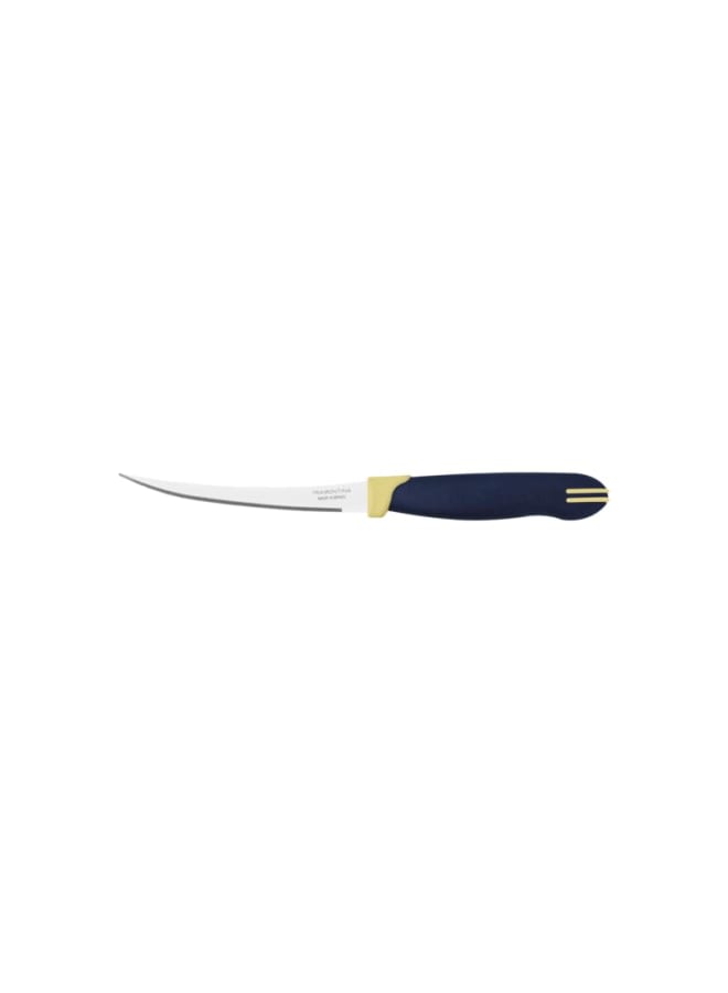 TRAMONTINA Tramontina Multicolor 5" Tomato Knife, Stainless Steel Blade, Blue and Cream Polypropylene Handle, Dishwasher Safe, Durable and Sharp - 1 Piece  - Image 2