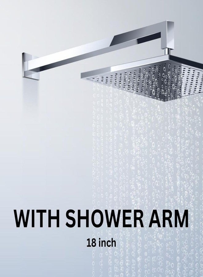 SAMANEA RS88-18SA Rain Shower head with Shower arm and flange (ABS, Chrome, Brass, Pack of 1) - Image 3