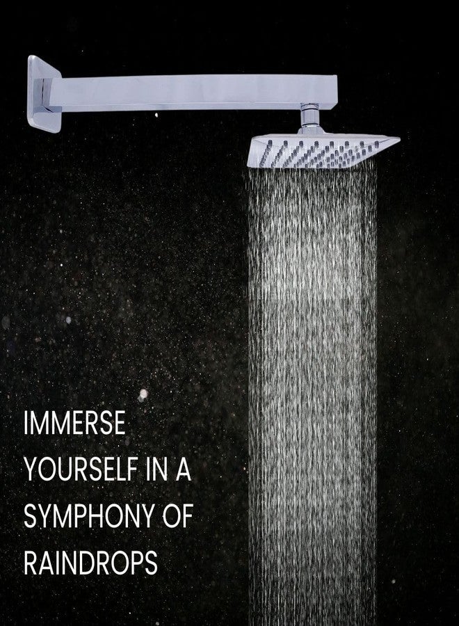 SAMANEA RS88-18SA Rain Shower head with Shower arm and flange (ABS, Chrome, Brass, Pack of 1) - Image 5