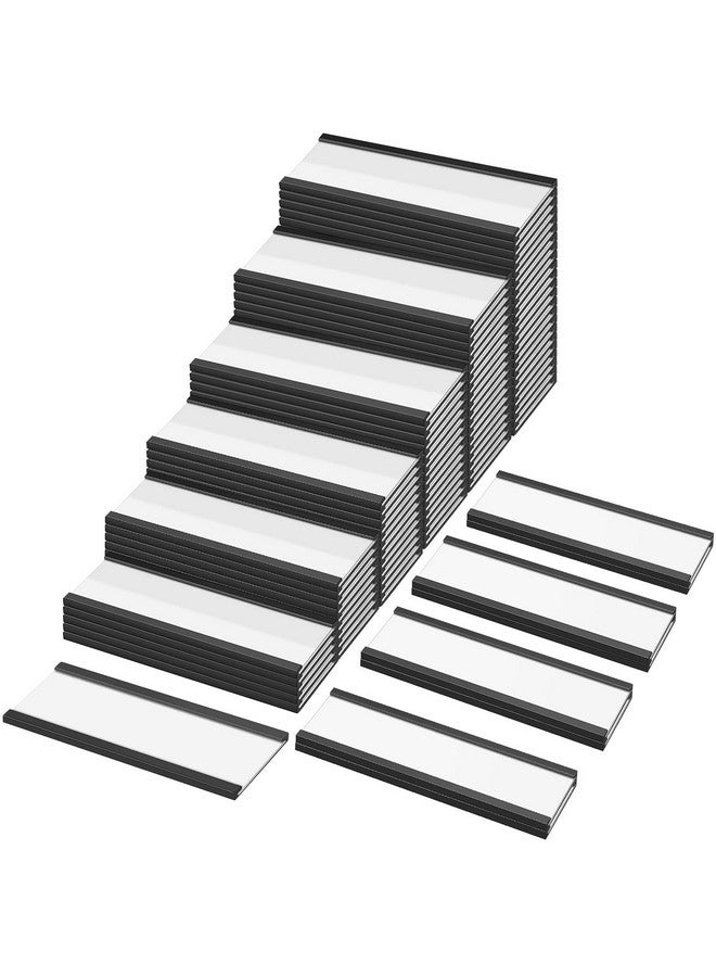 تيلينغ 300 قطعة من حاملات الملصقات المغناطيسية وحاملات البطاقات المغناطيسية مع أفلام واقية وشرائط بديلة للرفوف المعدنية وخزانة الملفات وصندوق البريد والسبورة البيضاء (1 × 3 بوصة) - Image 1