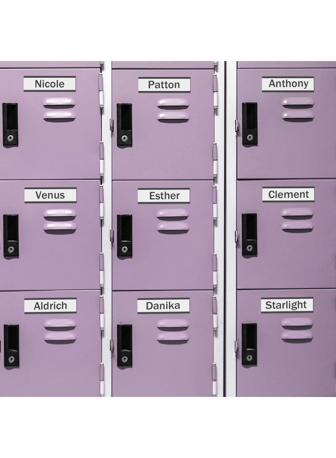 تيلينغ 300 قطعة من حاملات الملصقات المغناطيسية وحاملات البطاقات المغناطيسية مع أفلام واقية وشرائط بديلة للرفوف المعدنية وخزانة الملفات وصندوق البريد والسبورة البيضاء (1 × 3 بوصة) - Image 5