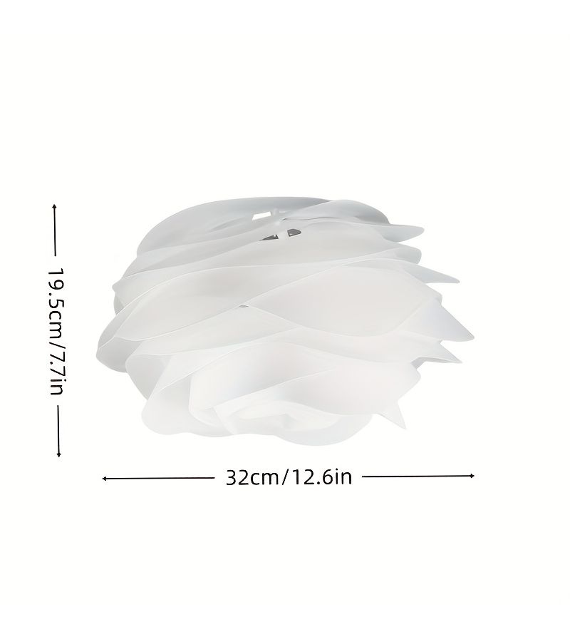 White Arc Pendant Light Modern Minimalist Shade for Bedroom Living Room - Image 5