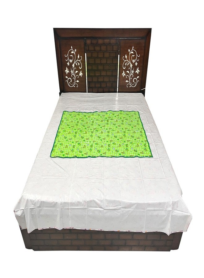 إيكوسوفت غطاء بلاستيكي EcoSoft، غطاء PVC للأطفال، غطاء مطاطي للرضع، واقي من التبول اللاإرادي (90 × 135 سم) (أزرق PPG وأخضر PPG) - Image 4