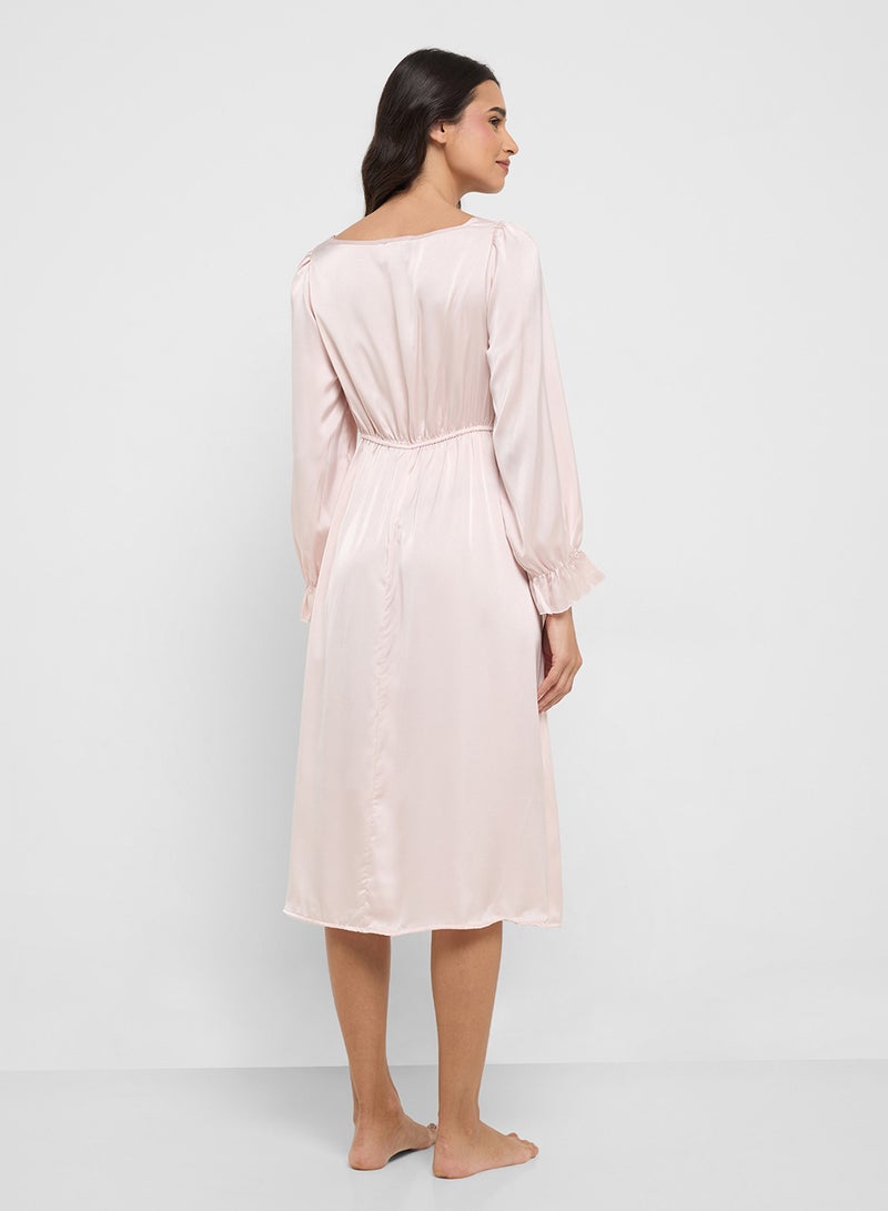 ELLA Nighdress With Lace Trims  - Image 2