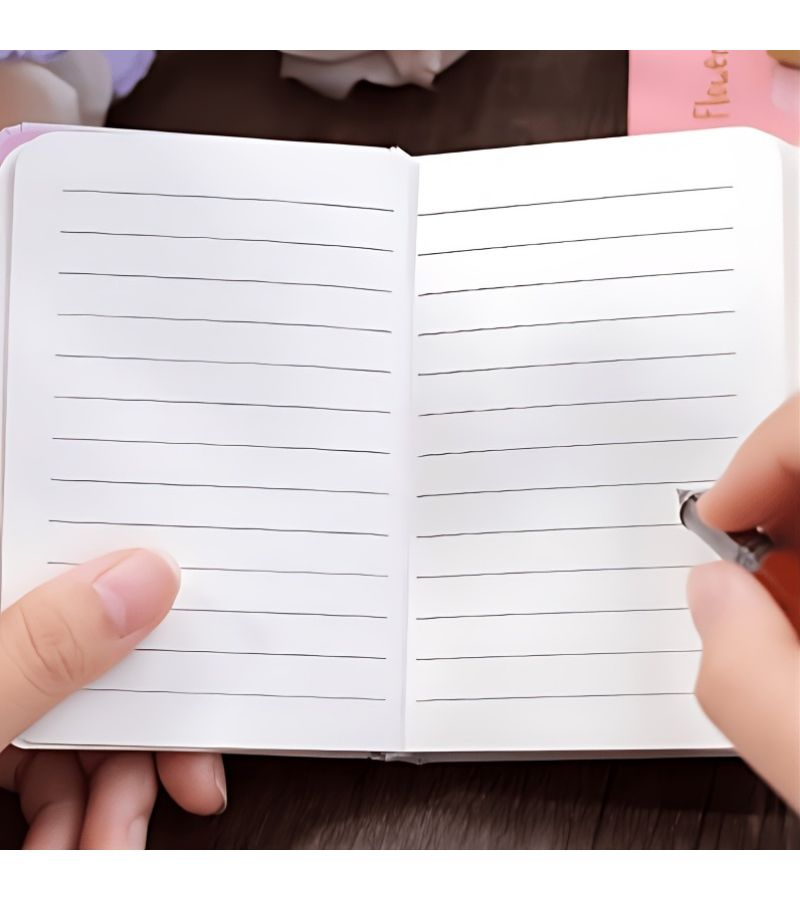دفتر ملاحظات بحجم A7 مطلي بالذهب الأصفر، دفتر أدبي مصغر، دفتر يوميات، كتاب الكتابة اليدوية للطلاب - Image 5