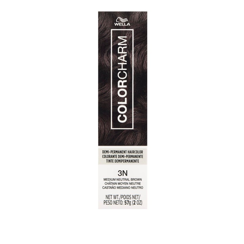 COLORCHARM Demi Permanent Hair Color 3N Medium Neutral Brown Gloss, Refresh and Tone 2 Fl Oz - Image 2