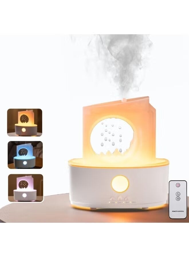 Humidifier & Essential Oil Diffuser – Cool Mist Aromatherapy for Room, Bedroom, Office, Stress Relief, Sleep, Meditation, LED Mood Lighting, Quiet Operation, Compact Design - Image 1