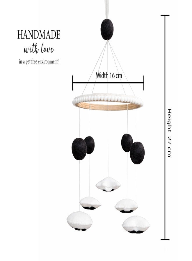AGD Handmade High Contrast Newborn Baby Mobile, Black & White Visual Development Stimulation Hanging Toy for 0-3 Months, New Born Baby Gift, Improves Eye Tracking & Brain Growth - Image 5