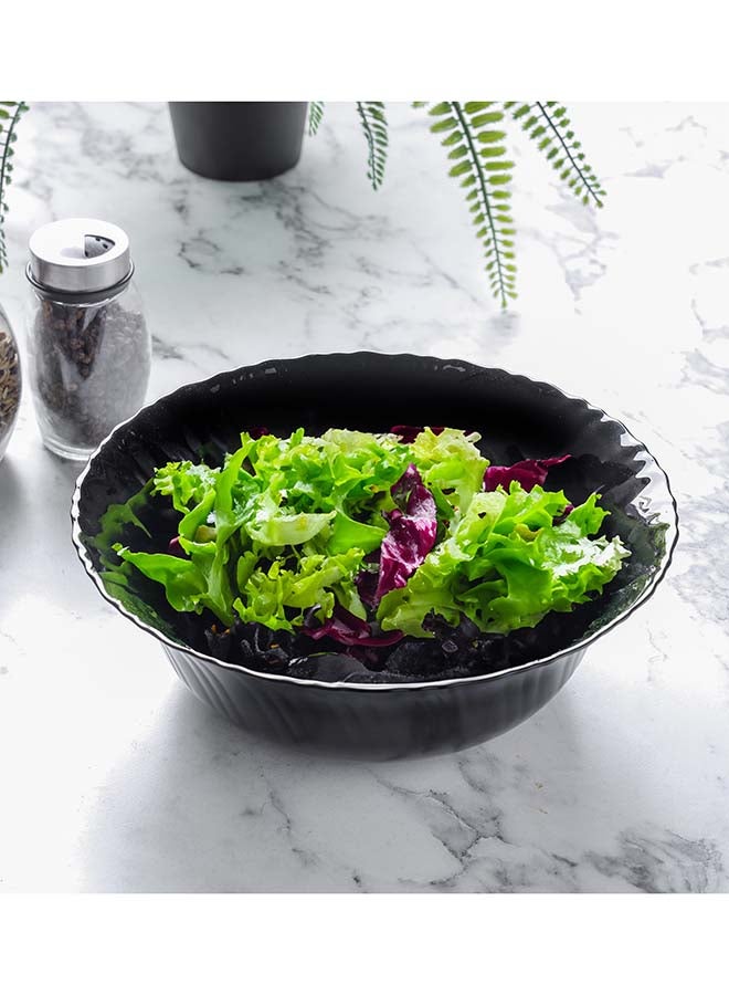Royalford 9" Opalware Soup Bowl RF11907 Black-Wave Series, Elegant Color Perfect for Serving and Eating Soups, Salads, Sweets, Snacks Lightweight, Serveware, Dishwasher-Safe Multicolor 9inch - Image 5