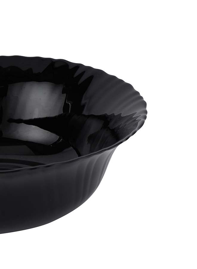 Royalford 9" Opalware Soup Bowl RF11907 Black-Wave Series, Elegant Color Perfect for Serving and Eating Soups, Salads, Sweets, Snacks Lightweight, Serveware, Dishwasher-Safe Multicolor 9inch - Image 2