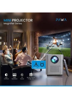 Pawa Magnifier Series Mini projector / High Contrast / Eye Protection / Mirror Casting / Support Wi-Fi Display - Grey  - Image 3