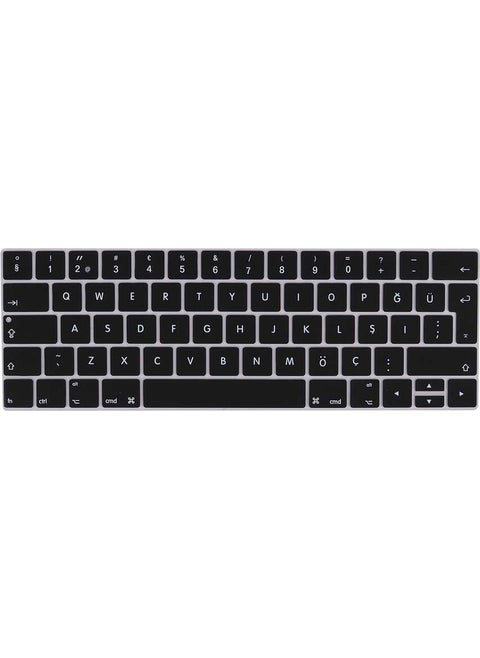 Apple Macbook 13.3 Air A1932 Compatible Keyboard Protector Liquid and Dust Protective Turkish Q Keyboard Pad