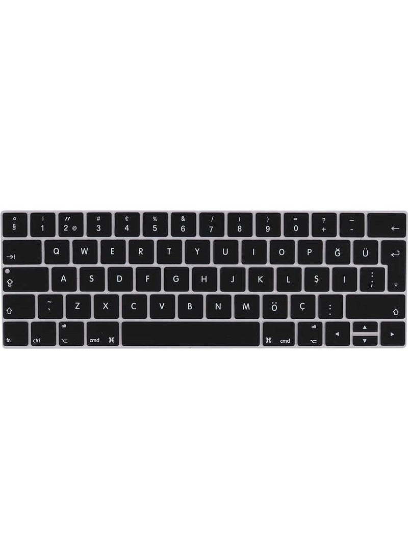 Fibaks - Apple Macbook 13.3 Air A1932 Compatible Keyboard Protector Liquid and Dust Protective Turkish Q Keyboard Pad - Image 1