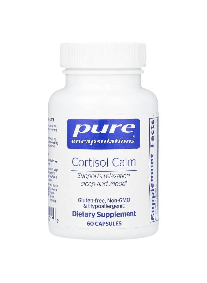 Pure Encapsulations, Cortisol Calm, 60 Capsules - Image 1