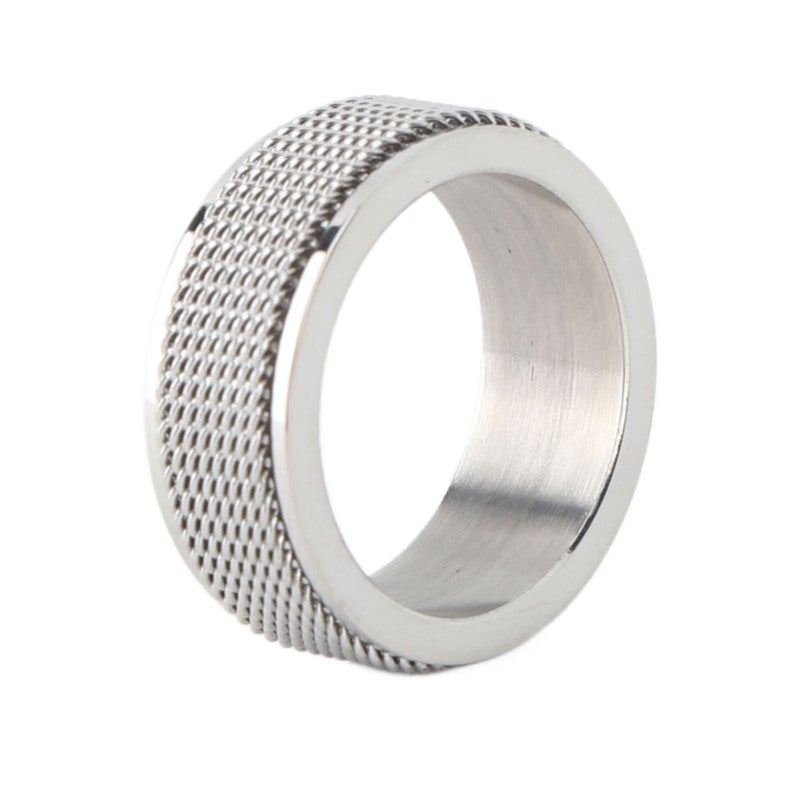 Spinner Ring For Anxiety Relief Titanium Steel Silver Noiseless Stress Relief Fidget Ring - Fashion Spinner Ring For All Ages - Image 4