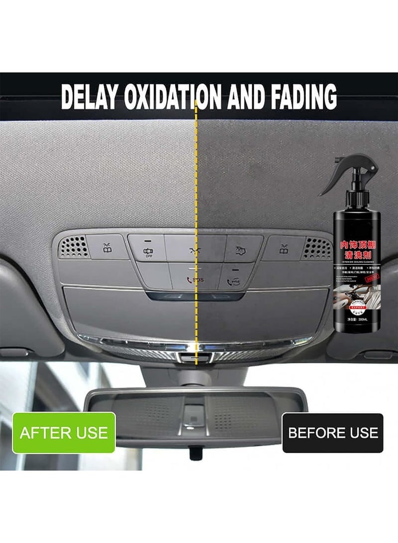 Luckam 250ml Car Interior Stain Remover Multifunctional Cleaner Spray Car Interior Roof Fabric Seat Stain Removal Cleaner Deep Cleaning Care (1 Pcs) - Image 2