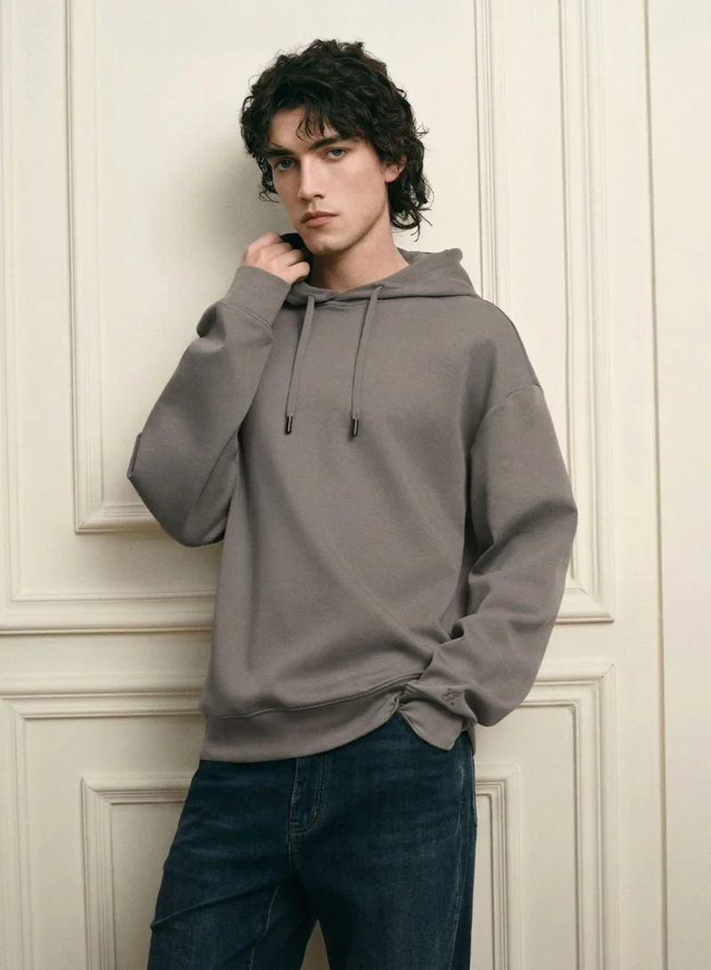 Giordano Men’s Regular Fit Lyocell Cotton Hoodie