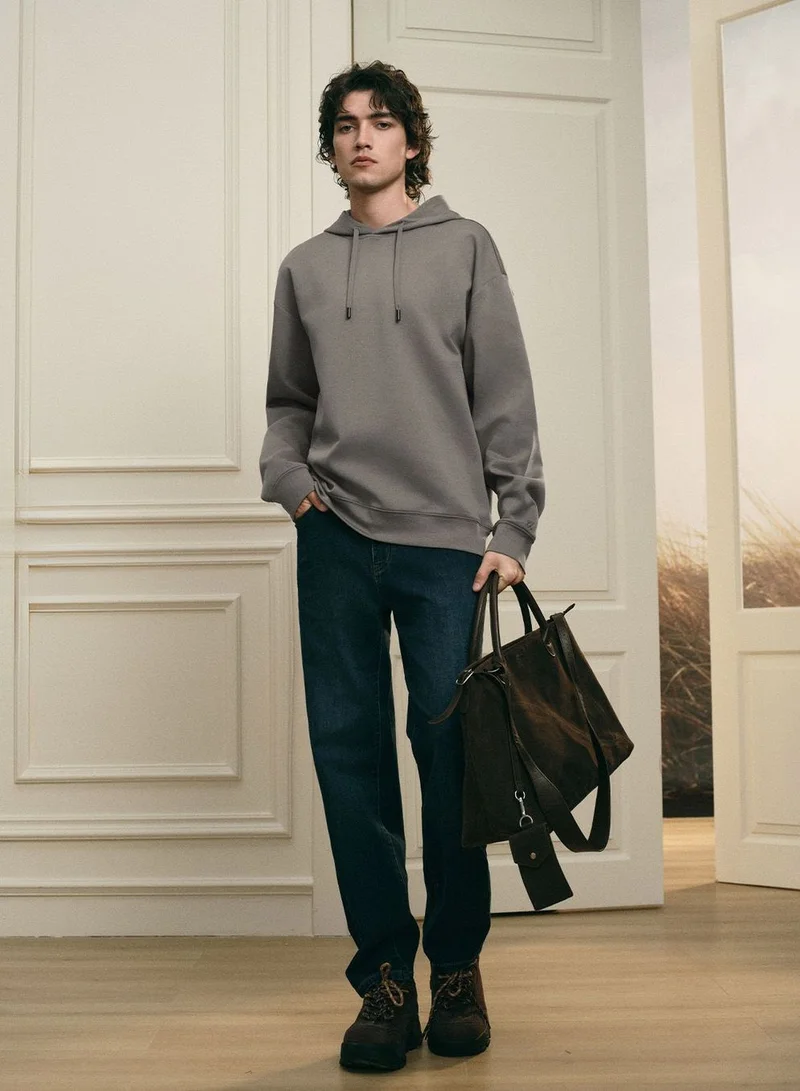 Giordano Men’s Regular Fit Lyocell Cotton Hoodie