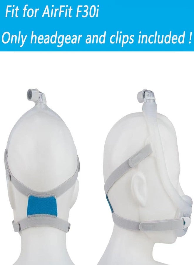 Befiy Replacement Headgear Strap Fit for Airfit F-30i, Adjustable Magic Tape Design for an Optimal Wear Premium Soft Comfort Elastic Material Snugly Fit Supplies - Image 2