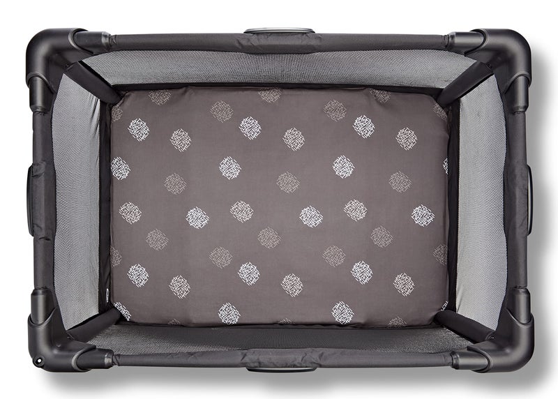 4moms Breeze Playard Sheets, for Baby Bassinets and Furniture, Machine Washable and 100% Cotton, White & Grey, 2 Pack - Image 4