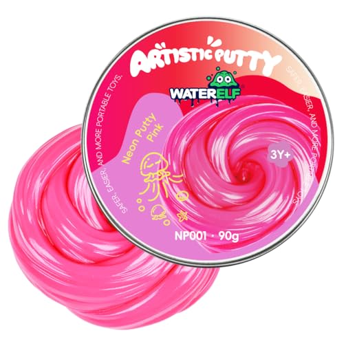 WATERELF Play Putty Slime for Kids Fidget Sensory Artistic Therapy Putty Toys for Boys Girls Adults Stress Relief NonSticky 311 Inch 32 Oz Pink - Image 1