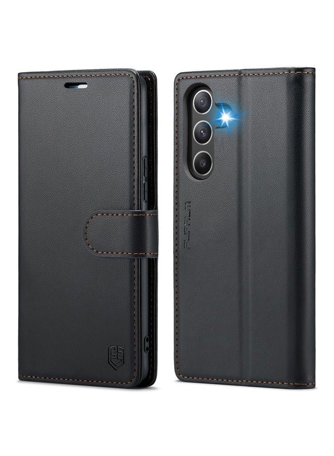 FLIPALM Compatible with Samsung Galaxy A16 5G Wallet Case with RFID Blocking Credit Card Holder, PU Leather Folio Flip Kickstand Protective Shockproof Cover Women Men for Samsung A16 Phone Case (Black) - Image 1