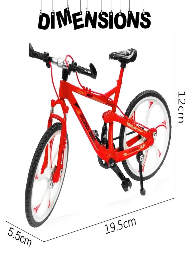 Cojuz 1:8 Scale Die Cast Street Bicycle Toy for Kids - The Alloy Metal Decorative Showpiece Realistic Design Bike Features Moveable and Rotating Handle, Suspension, Wheels, Pedals (Multicolor) - Image 3