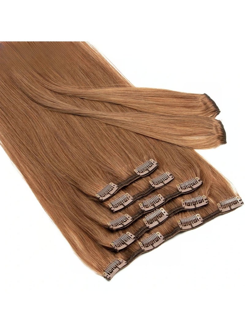 Estelle Clip In Remy Human Hair Extension With Multicolor 90g Color 30 - Image 1