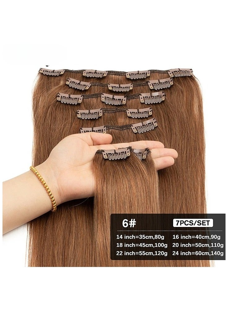 Estelle Clip In Remy Human Hair Extension With Multicolor 90g Color 30 - Image 2