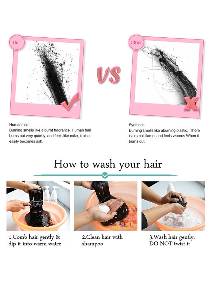 Estelle Clip In Remy Human Hair Extension With Multicolor 90g Color 30 - Image 5