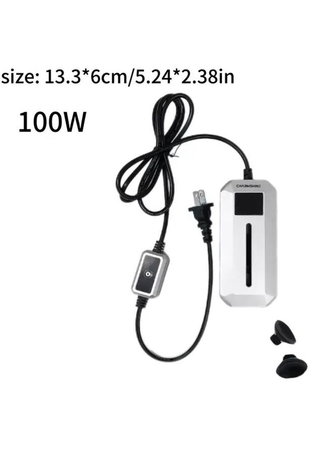 سخان حوض أسماك 100W نسخة أمريكية للتحكم في درجة الحرارة لأحواض السلاحف والأسماك - Image 1